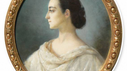 M. Meleniewska, Izabela z Czartoryskich Działyńska - portret namalowany wg pastelu P. A. Coeffier znajdującego się w Muzeum Czartoryskich w Krakowie. Źródło: Muzeum Narodowe w Poznaniu