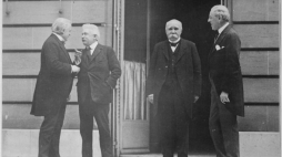 Przywódcy Wielkiej Czwórki (Francji, Wielkiej Brytanii, USA i Włoch), 1919 r. Źrodło: NAC