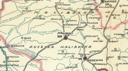Naliboki na przedwojennej mapie województwa nowogródzkiego. Źródło: CBN Polona