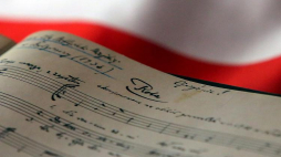 Rękopis "Roty" w Muzeum - Salonie Muzycznym im. Feliksa Nowowiejskiego w Barczewie; Feliks Nowowiejski jest autorem muzyki do „Roty” Marii Konopnickiej. Fot. PAP/T. Waszczuk