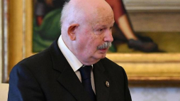 Wielki Mistrz Zakonu Maltańskiego Giacomo Dalla Torre del Tempio di Sanguinetto. Fot. PAP/EPA