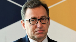 Prezes IPN Jarosław Szarek podczas konferencji prasowej w Krakowie. Fot. PAP/J. Bednarczyk