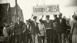 Manifestacja podczas Czerwca '56. Źródło: Wikimedia Commons