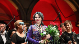 Aleksandra Kurzak uhonorowana Złotym Medalem Zasłużony Kulturze Gloria Artis. Fot. PAP/J. Bednarczyk