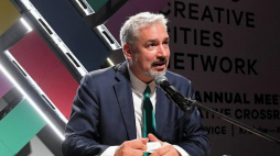 Zastępca Dyrektora Generalnego ds. Kultury UNESCO Ernesto Ottone Ramirez podczas konferencji prasowej otwierającej XII Kongres UNESCO Miast Kreatywnych w Krakowie. Fot. PAP/J. Bednarczyk