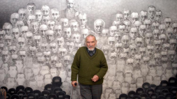 Marian Kołodziej, scenograf i były więzień KL Auschwitz. Fot. PAP/J. Bednarczyk