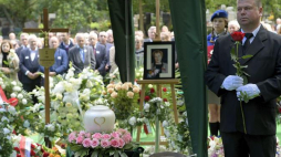 Uroczystości pogrzebowe Olgi Krzyżanowskiej na Cmentarzu Srebrzysko w Gdańsku. Fot. PAP/A. Warżawa