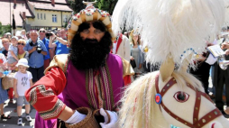 Kraków, 07.06.2017. Coroczny Pochód Lajkonika, odbywający się w pierwszy czwartek po Bożym Ciele w Krakowie. Fot. PAP/J. Bednarczyk