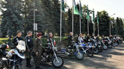 II Wojskowy Rajd Motocyklowy Pamięci generała Stanisława Maczka. Fot. PAP/M. Kulczyński