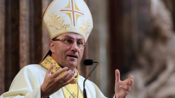 Prymas polski abp. Wojciech Polak podczas mszy w archikatedrze św. Piotra i Pawła w Poznaniu, 22 bm. w ramach obchodów 1050-lecia biskupstwa w Poznaniu. Fot. PAP/J. Kaczmarczyk