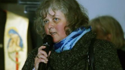 Prezes Federacji Rodzin Katyńskich Izabella Sariusz-Skąpska. 2017 r. Fot. PAP/T. Gzell