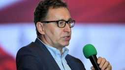 Prezes IPN Jarosław Szarek podczas XIII Zjazdu Klubów „Gazety Polskiej” – Spała 2018 r. Fot. PAP/G. Michałowski