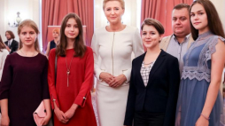 Spotkanie pierwszej damy Agaty Kornhauser-Dudy z laureatami V edycji konkursu „Mistrz Ortografii”, którego organizatorem jest Związek Polaków na Białorusi. Źródło: Kancelaria Prezydenta RP 
