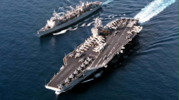 Amerykański lotniskowiec o napędzie atomowym USS „George Washington”. Fot. PAP/EPA/R. Catalano