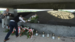 22.07.2018. Uroczystości upamiętniające 74. rocznicę likwidacji byłego niemieckiego nazistowskiego obozu koncentracyjnego na Majdanku. Fot. PAP/W. Pacewicz