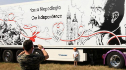 Inauguracja projektu "Historia kołem się toczy". Polska Nowa Wieś, 21.07.2018. Fot. PAP/K. Świderski
