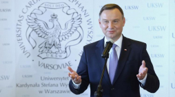 Prezydent Andrzej Duda podpisał ustawę z dnia 15 czerwca 2018 r. o zmianie ustawy o utworzeniu Uniwersytetu Kardynała Stefana Wyszyńskiego. Fot. PAP/R. Guz