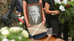  Bełżyce, 21.08.2018. Uroczystości pogrzebowe płk. Władysława Rokickiego. (sko) Fot. PAP/W. Jargiło 