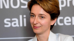 Dyrektor Narodowej Orkiestry Symfoniczej Polskiego Radia Ewa Bogusz-Moore podczas konferencji prasowej w Katowicach. Fot. PAP/A. Grygiel