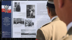 Otwarcie wystaw "Sztab Generalny Wojska Polskiego 1918-2018" oraz "Niepodległa 2018... Wydarzenia i Ludzie" na parkanie Łazienek Królewskich w Warszawie. Fot. PAP/B. Zborowski