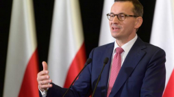 Premier Mateusz Morawiecki podczas konferencji popularnonaukowej "Od solidaryzmu do niepodległości.  PAP/J. Kaczmarczyk