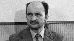 Zdzisław Ostatek - współzałożyciel Komitetu Samoobrony Chłopskiej Ziemi Grójeckiej. 1981 r. Fot. PAP/CAF/Z. Matuszewski 
