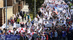 Ogólnopolska manifestacja Związku Nauczycielstwa Polskiego. Warszawa, 22.09.2018. Fot. PAP/J. Turczyk