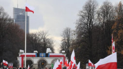 Uroczysta odprawa wart przed Grobem Nieznanego Żołnierza w Warszawie. Warszawa, 11.11.2017.  Fot. PAP/P. Supernak