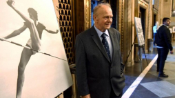 Fotoreporter Janusz Szewiński podczas otwarcia wystawy zdjęć poświęconej Irenie Szewińskiej. Fot. PAP/P. Nowak