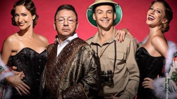 Plakat spektaklu „Żołnierz królowej Madagaskaru”, reż. Krzysztof Jasiński. Źródło: Teatr Polski w Warszawie