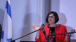 Ambasador Izraela w Polsce Anna Azari podczas spotkania "70 lat Izraela - rekonstrukcja powstania pierwszej izraelskiej placówki dyplomatycznej". Fot. PAP/T. Gzell