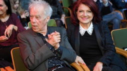 Urszula Dudziak i Jan Kanty Pawluśkiewicz podczas gali wręczenia Nagród Muzycznych Programu 3 im. Mateusza Święcickiego „Mateusze Trójki”. Fot. PAP/R. Pietruszka