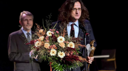 Maciej Płaza odebrał Literacką Nagrodę Europy Środkowej Angelus. Fot. PAP/M. Kulczyński