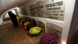 Częstochowa, Jasna Góra. 01.11.2017.  XVII-wieczna krypta w podziemiach Kaplicy Matki Bożej, w której kiedyś chowano paulińskich mnichów. Jedno z najstarszych miejsc w sanktuarium jasnogórskim. Fot. PAP/W. Deska 