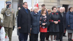 Warszawa, 10 11 2018. Wspólna modlitwa w intencji Jubilata kpt. Stanisława Michnowskiego, „Równolatka Niepodległej”, w kościele św. St. Kostki na Żoliborzu. Źródło: UdsKiOR
