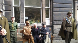 Odsłonięcie pomnika gen. Stanisława Maczka w Edynburgu. Źródło: Konsulat Generalny Rzeczypospolitej Polskiej w Edynburgu
