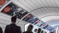 Wystawa „100-lecie odzyskania przez Polskę niepodległości” w kijowskim metrze. Źródło: Instytut Polski w Kijowie