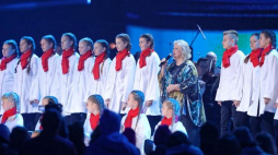 Stanisława Celińska podczas Koncertu dla Niepodległej na stadionie PGE Narodowy w Warszawie. Fot. PAP/P. Supernak