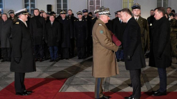 Prezydent Andrzej Duda wręczył nominacje generalską i admiralską podczas obchodów Dnia Podchorążego. Warszawa, 29.11.2018. Fot. PAP/M. Obara