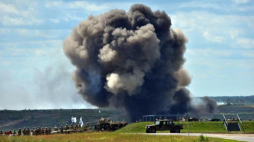 Drawsko Pomorskie, 16.06.2016. Pokaz podczas międzynarodowych ćwiczeń Anakonda-16. Fot. PAP/M. Bielecki
