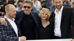 Od lewej: Borys Szyc, Paweł Pawlikowski, Joanna Kulig i Tomasz Kot. Fot. PAP/EPA