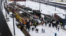 Parada tramwajów z okazji 120-lecia MPK w Łodzi. Fot. PAP/G. Michałowski