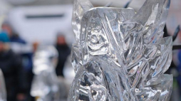 Międzynarodowy Festiwal Rzeźby Lodowej - Poznań Ice Festival 2018. Fot. PAP/J. Kaczmarczyk 