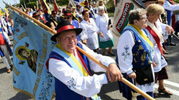 Uczestnicy XX Światowego Zjazdu Kaszubów. Luzino, 07.2018. Fot. PAP/A. Warżawa