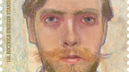 Stanisław Wyspiański na znaczku Poczty Polskiej