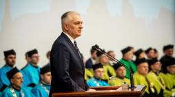 Jarosław Gowin podczas obchodów święta Uniwersytetu Mikołaja Kopernika. Fot. PAP/T. Żmijewski