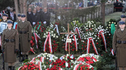 Uroczystości pogrzebowe Jana Olszewskiego na Powązkach Wojskowych w Warszawie. Fot. PAP/P. Supernak