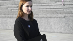 Dyrektor Muzeum Rodziny Ulmów w Markowej Anna Stróż-Pawłowska. Fot. PAP/D. Delmanowicz