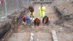 Prace archeologiczne przy ul. Rostafińskich w Warszawie. Źródło: IPN