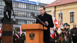 Sekretarz stanu w Kancelarii Prezydenta RP Adam Kwiatkowski podczas obchodów 100. rocznicy śmierci pułkownika Leopolda Lisa-Kuli w Rzeszowie. Fot. PAP/D. Delmanowicz